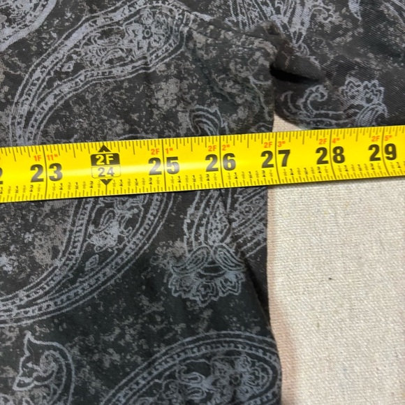 Robert Graham Men's 2XL Gray Black Allover Paisley Lightweight Hoodie Pullover - Picture 5 of 6